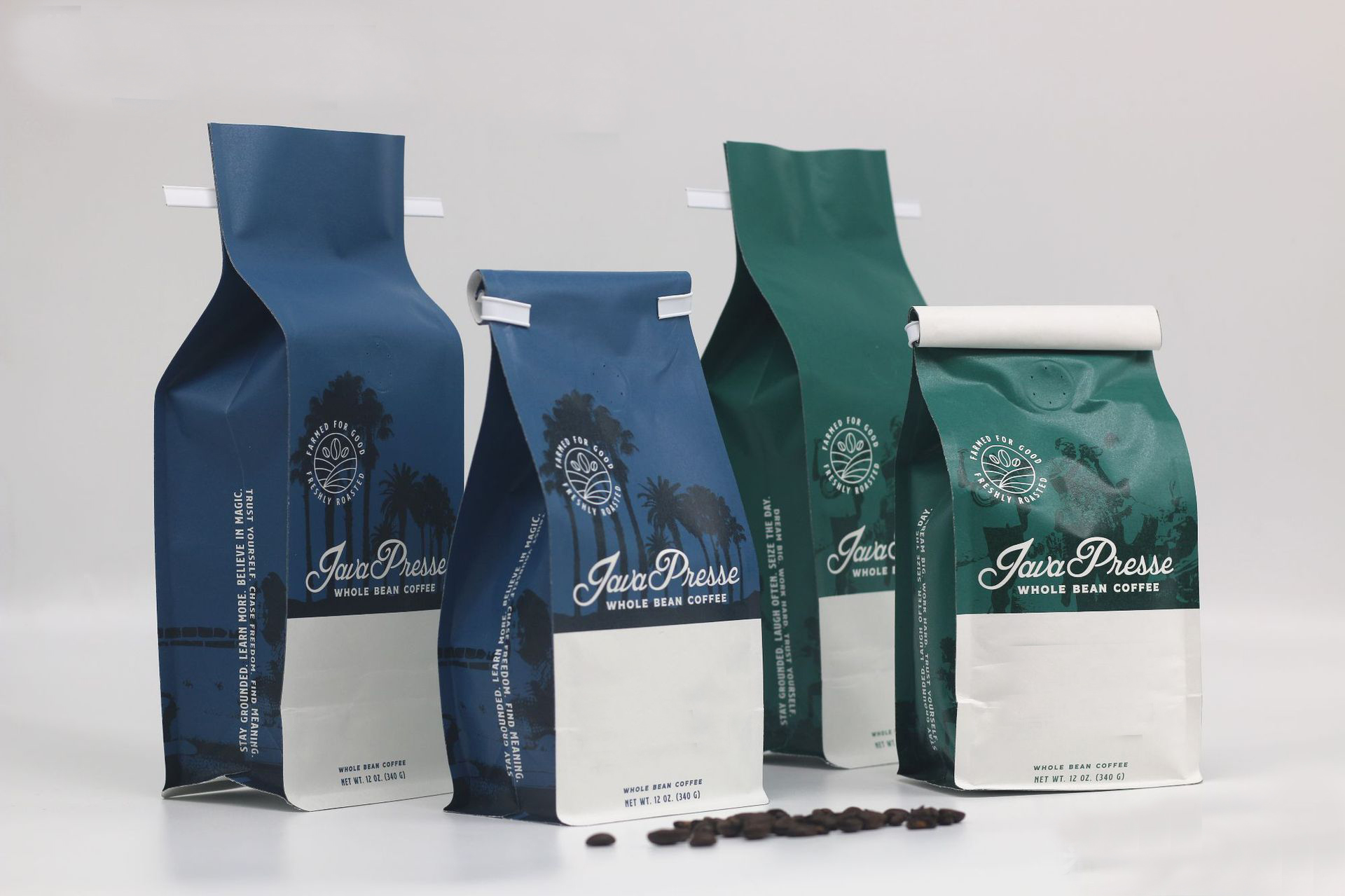3657 Kraft paper coffee bean packaging bag